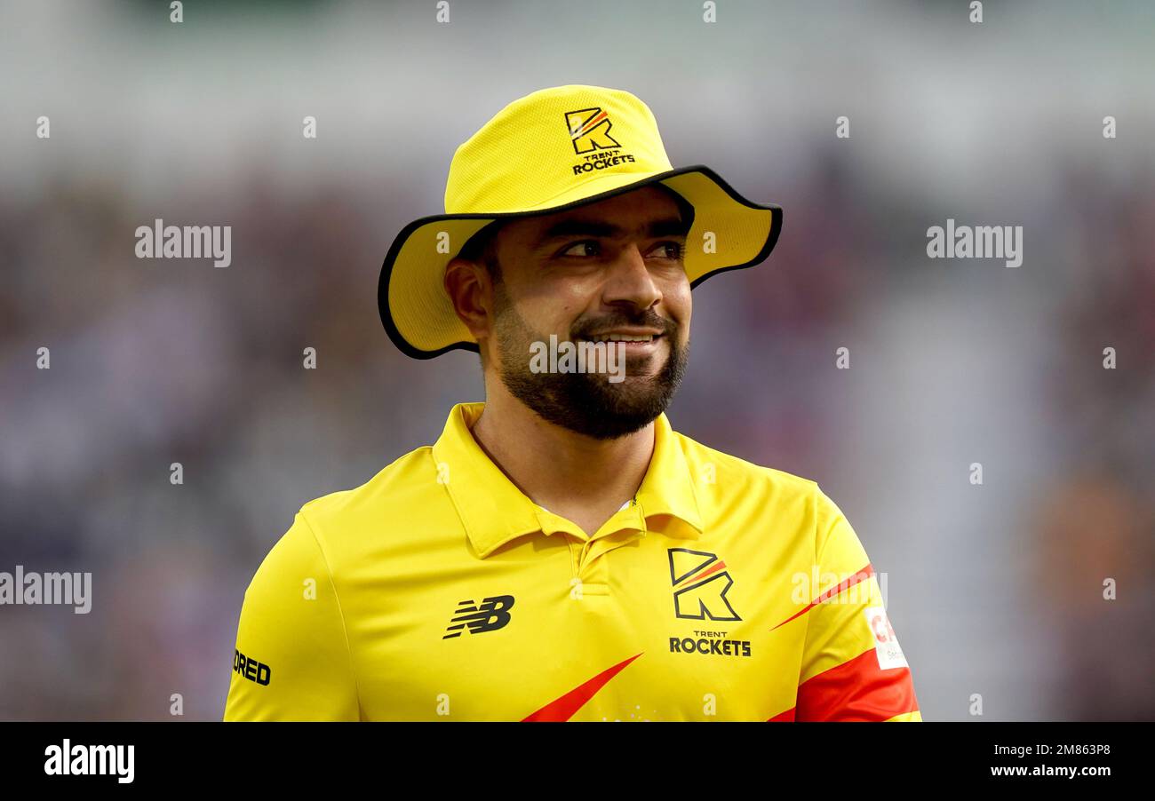 Foto del file datata 13-08-2021 di Rashid Khan, che ha minacciato di boicottare la Big Bash League a seguito della decisione dell'Australia di annullare una serie contro il suo paese per motivi etici. Data di emissione: Giovedì 12 gennaio 2023. Foto Stock