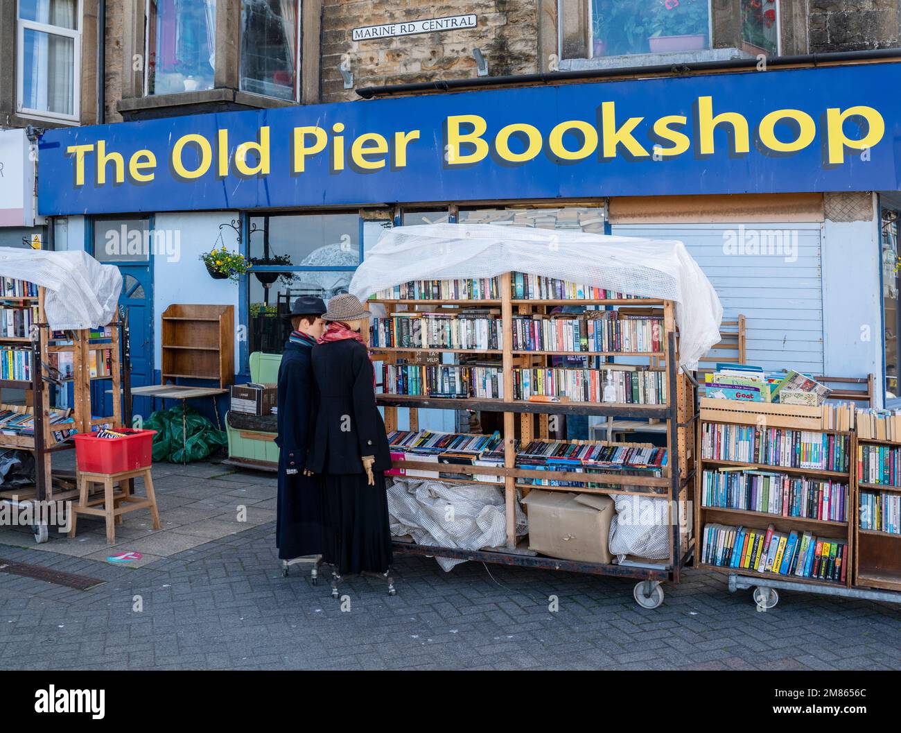 The Old Pier Bookshop a Morecambe, Lancashire, Regno Unito Foto Stock