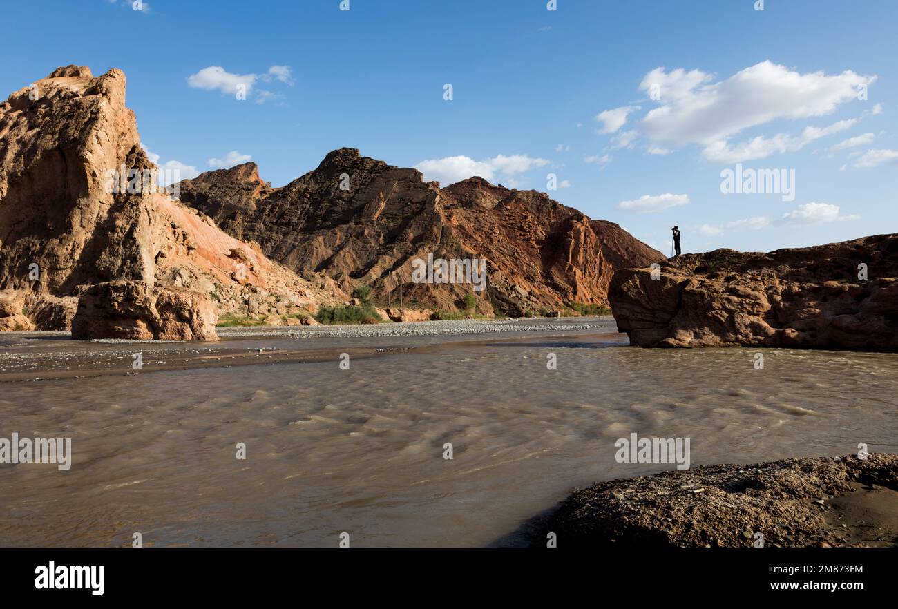 Aksu, xinjiang kuqa grande canyon Foto Stock