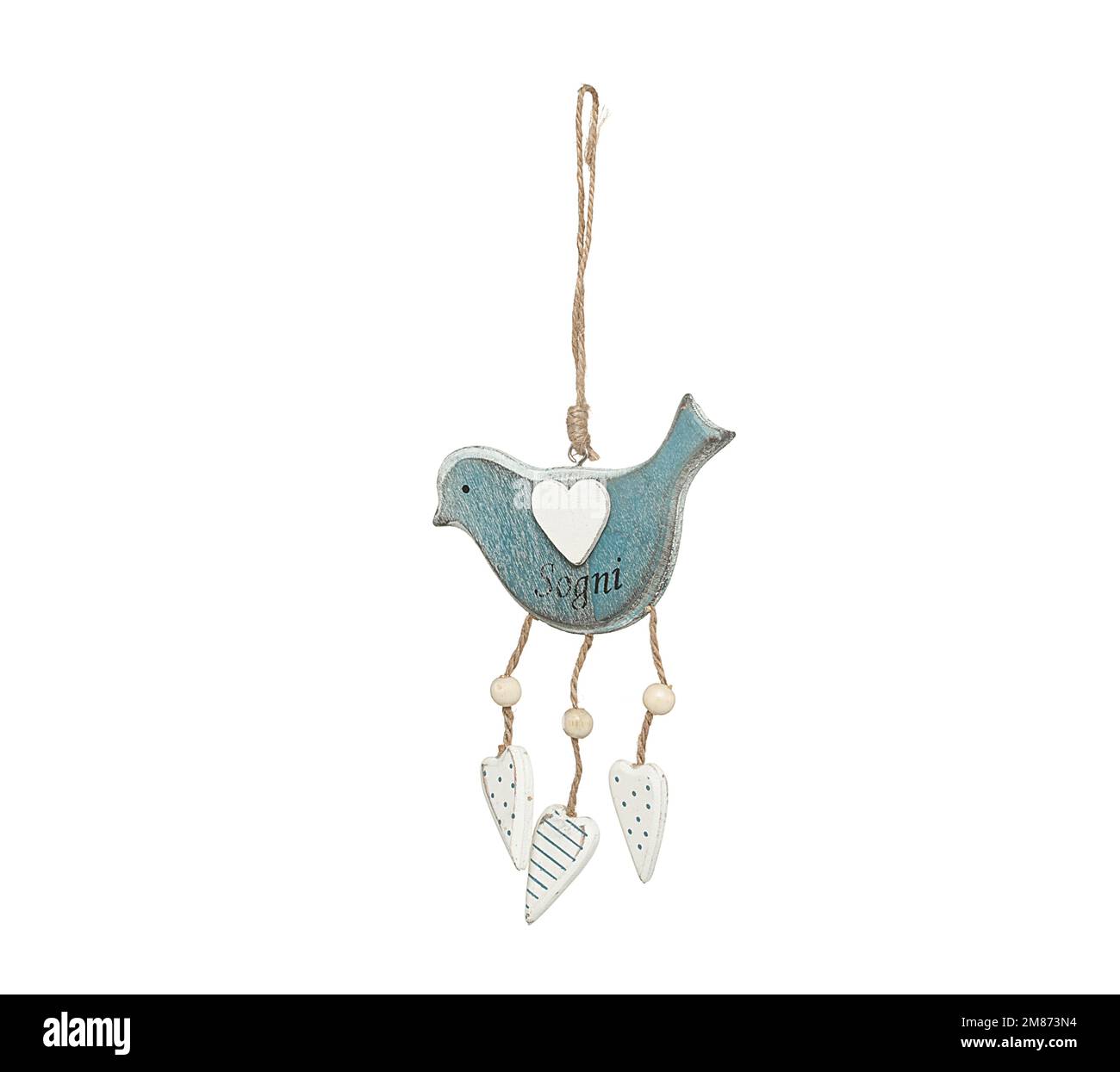 Gadget stringa da appendere con varie figure. Regalo per Natale, Pasqua, San Valentino, Vacanze, inverno, estate, primavera, compleanno Foto Stock