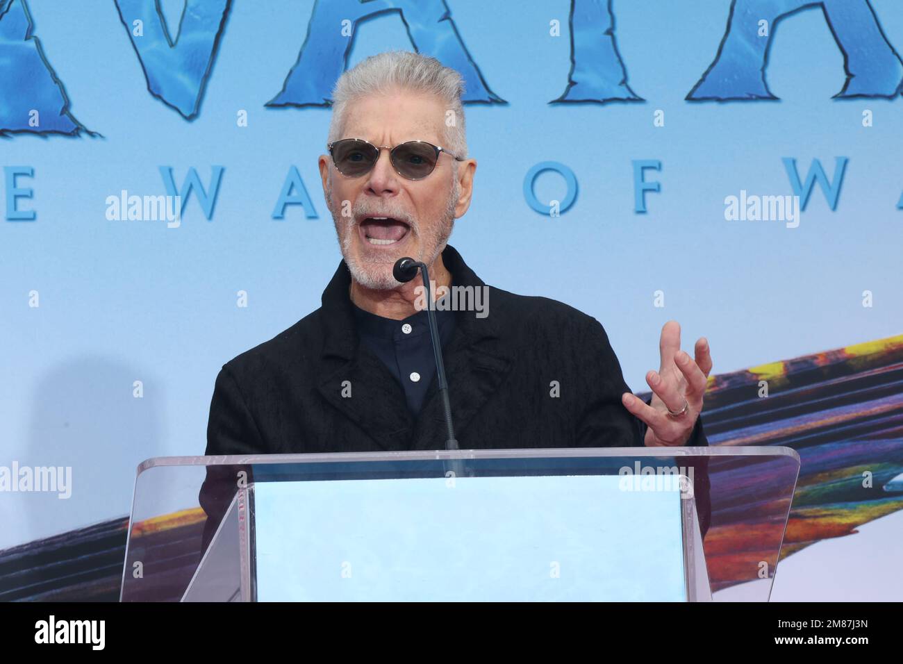 Hollywood, California. 12th Jan, 2023. Stephen Lang alla cerimonia James Cameron e Jon Landau Hand and and Footprint che celebra Avatar: The Way of Water al TCL Chinese Theater di Hollywood, California, il 12 gennaio 2023. Credit: Faye Sadou/Media Punch/Alamy Live News Foto Stock