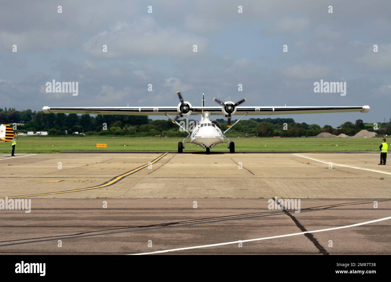 Canadian Vickers PBY-5A Canso, un canadese costruito Catalina consolidata a Brighton City Airport Shoreham UK Foto Stock