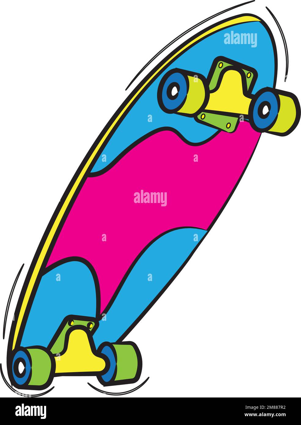 Skateboard Vintage Collection - Années 80/90 - Planche Cartoon - état D'usage