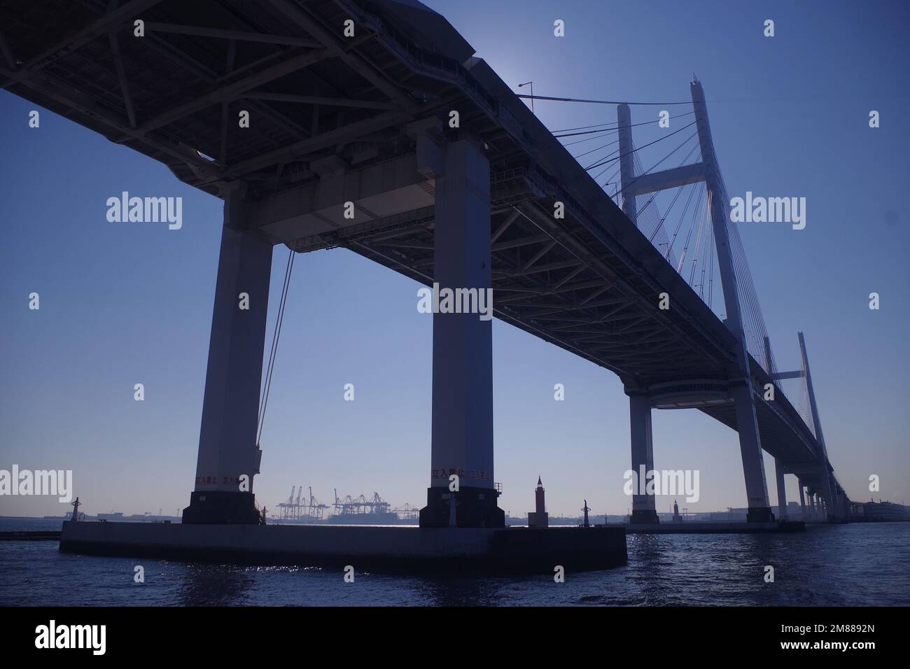 Bay Bridge, Yokohama Foto Stock