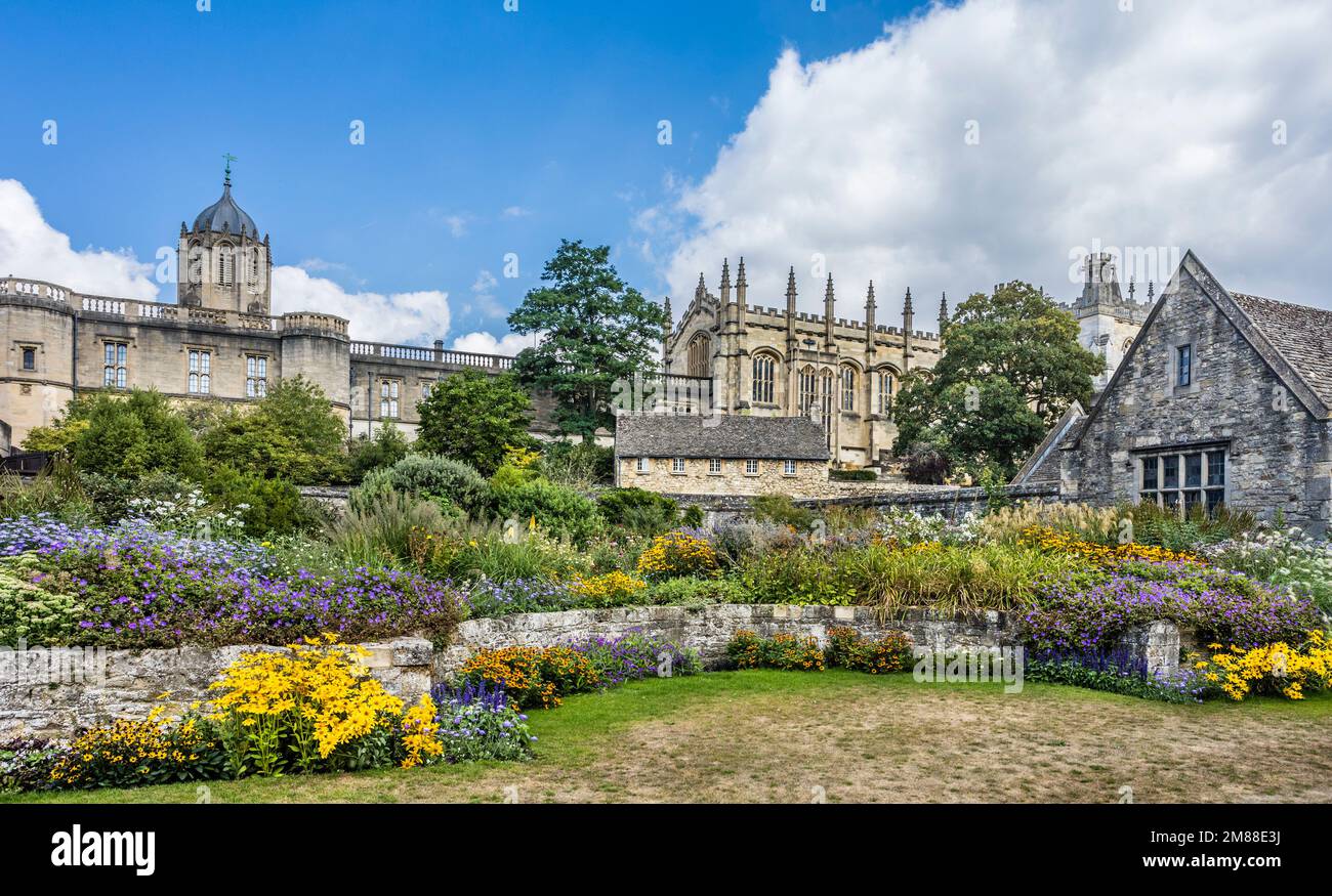 Giardini commemorativi del Christ Church College, Oxford, Oxfordshire, Inghilterra sudorientale Foto Stock