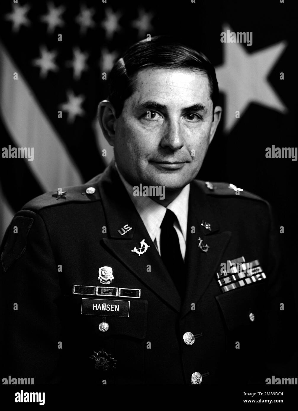BGEN Donald W. Hansen, USA (scoperto). Paese: Sconosciuto Foto Stock