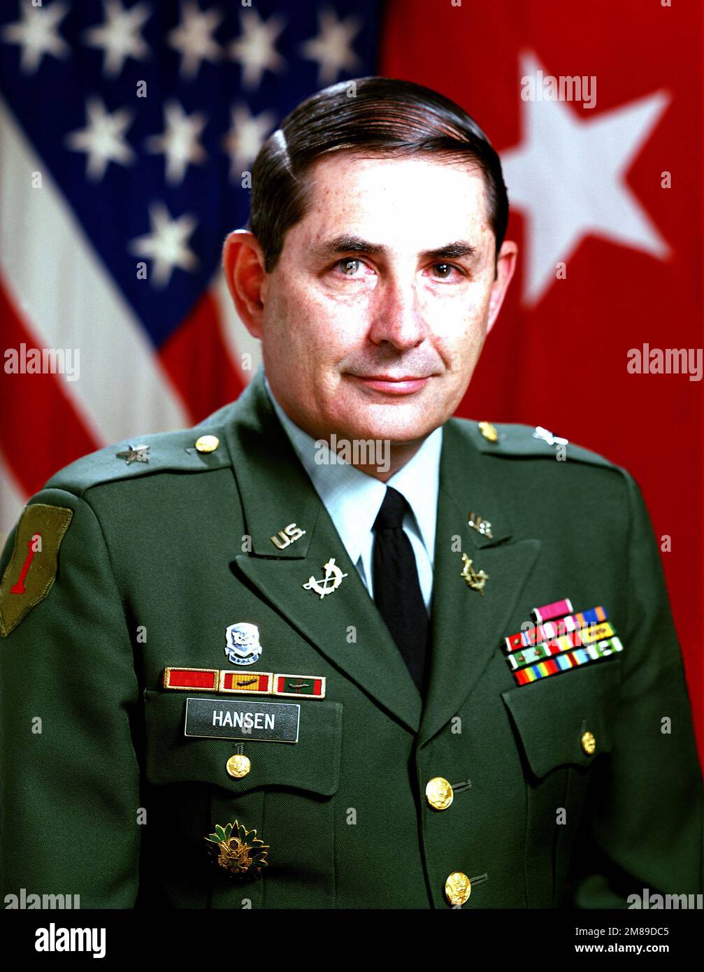 BGEN Donald W. Hansen, USA (scoperto). Paese: Sconosciuto Foto Stock