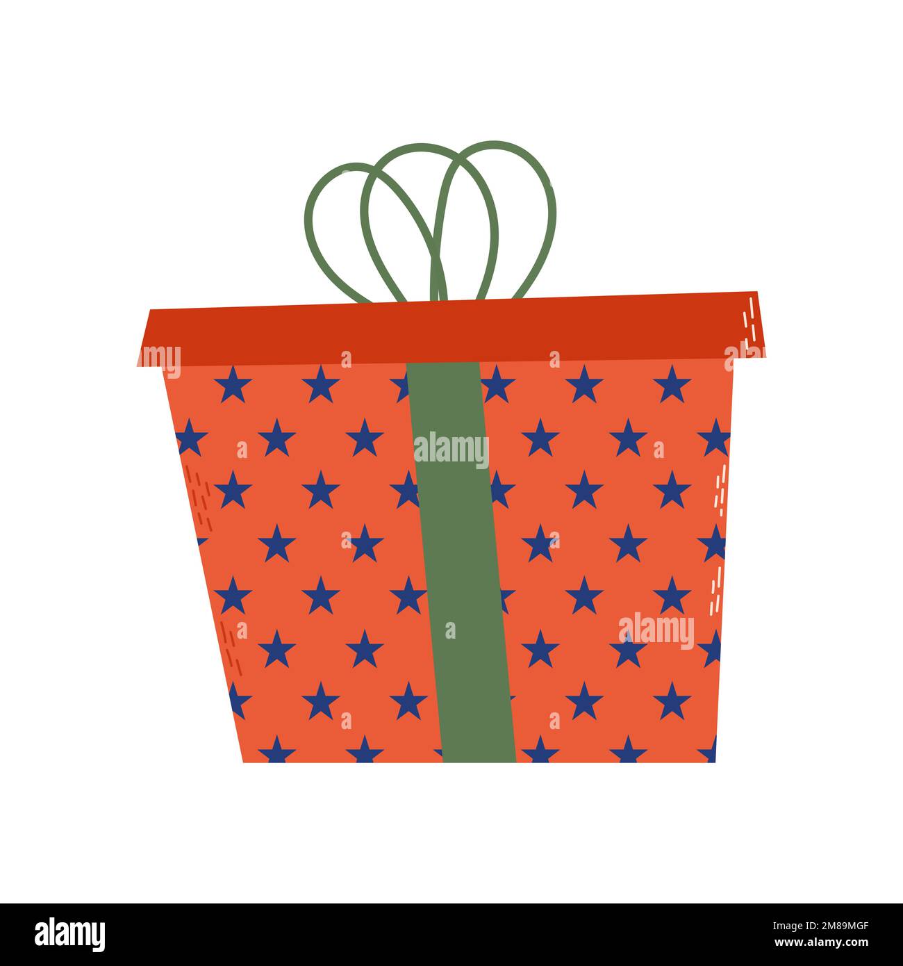 Confezione regalo colorata. Ottimo per il compleanno, il design natalizio. Illustrazione vettoriale Illustrazione Vettoriale