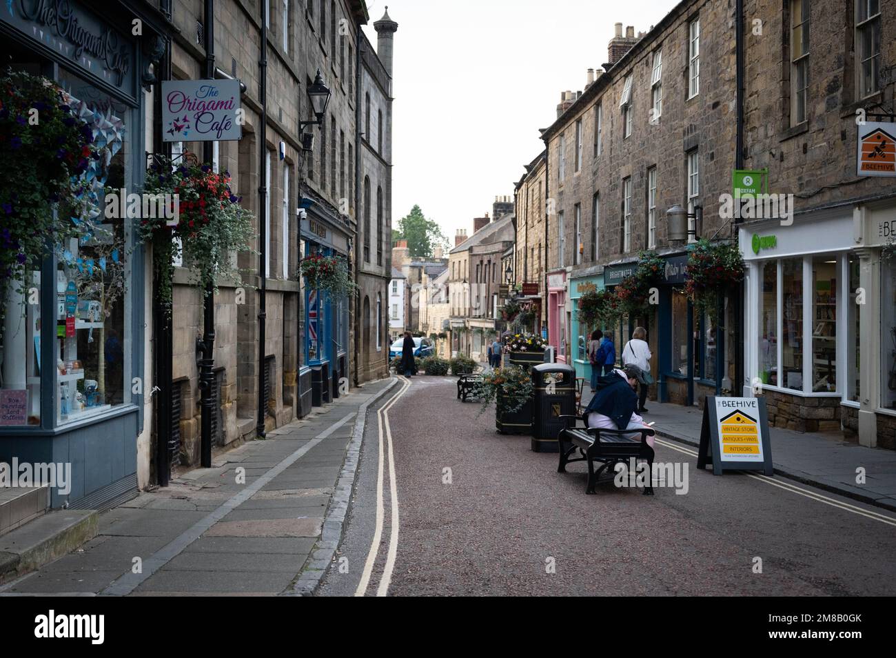Alnwick, Northumberland, che è stato votato il posto migliore in cui vivere nel Regno Unito dal Sunday Times nel 2020 Foto Stock