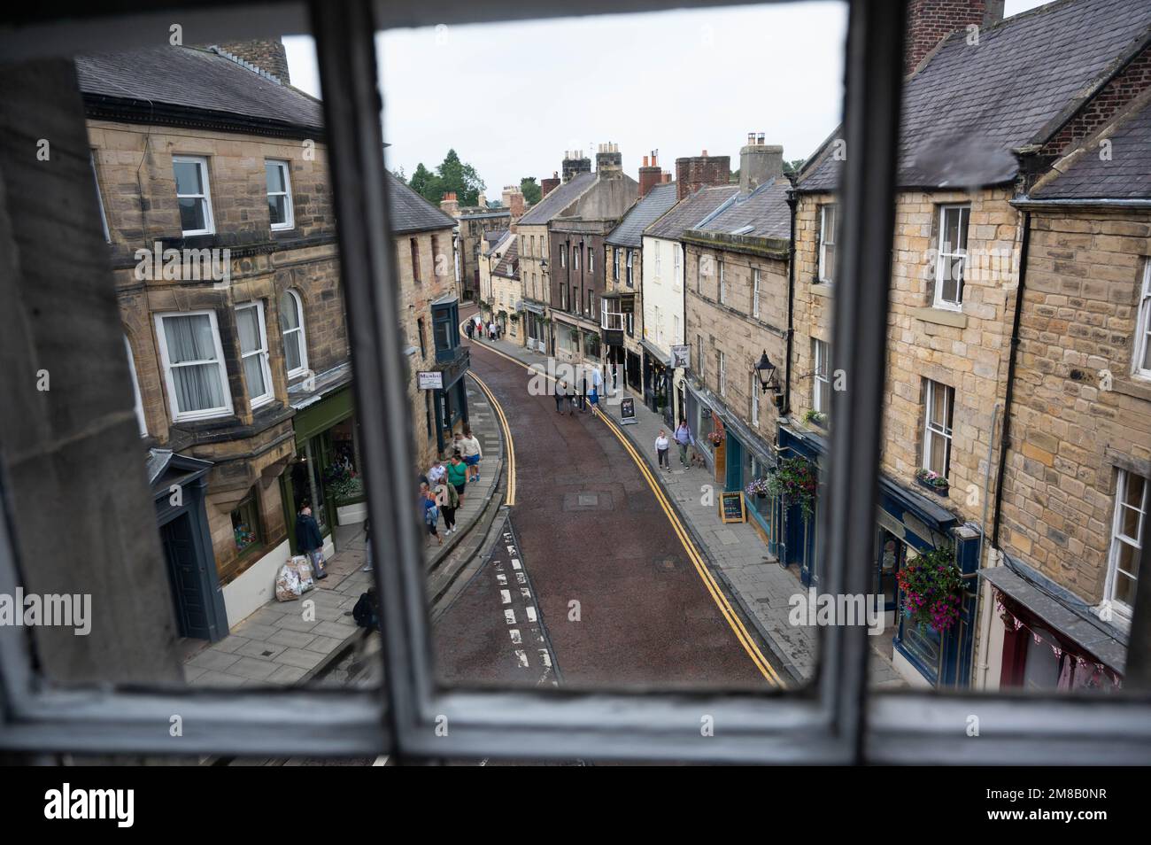 Alnwick, Northumberland, che è stato votato il posto migliore in cui vivere nel Regno Unito dal Sunday Times nel 2020 Foto Stock