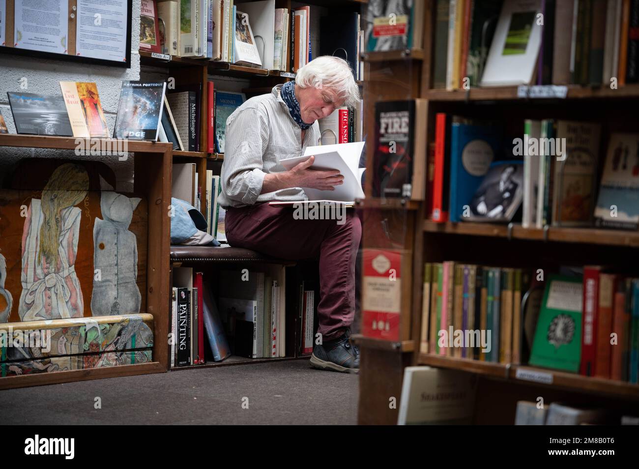 Libreria Borders, ad Alnwick, Northumberland occupa il sito di una stazione precedente Foto Stock