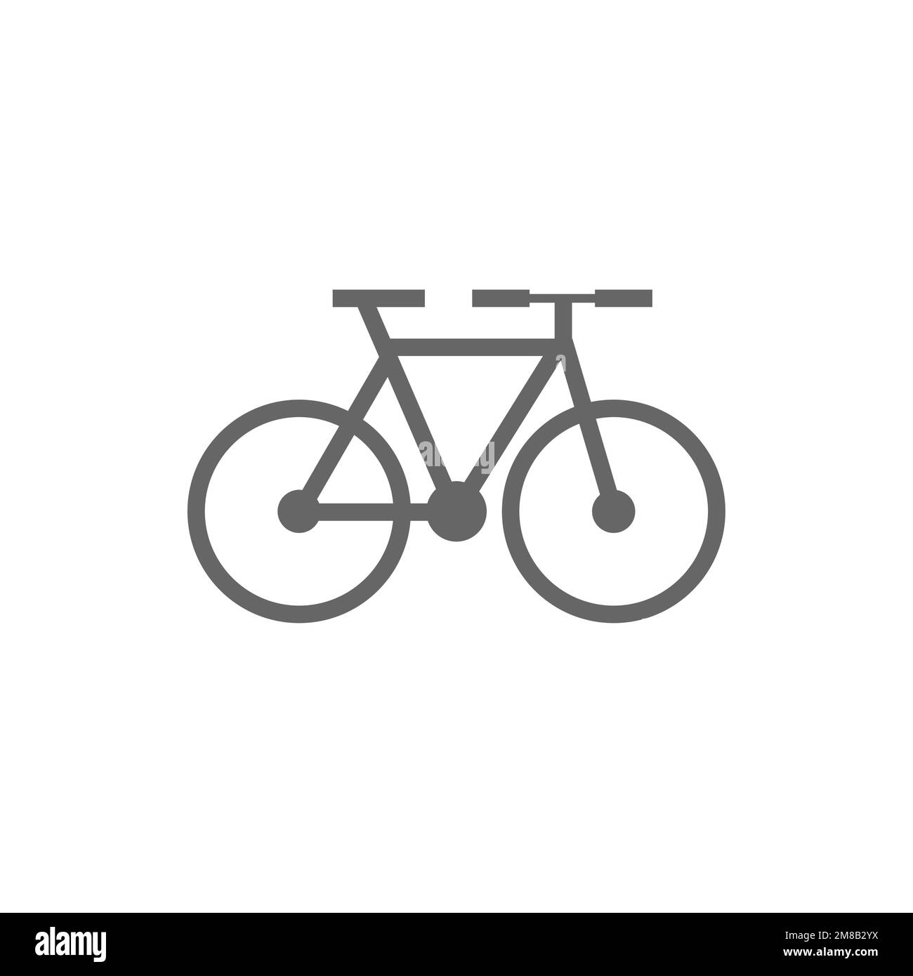 Icona bicicletta, modello di risorsa grafica di viaggio verde, illustrazione vettoriale. Illustrazione Vettoriale