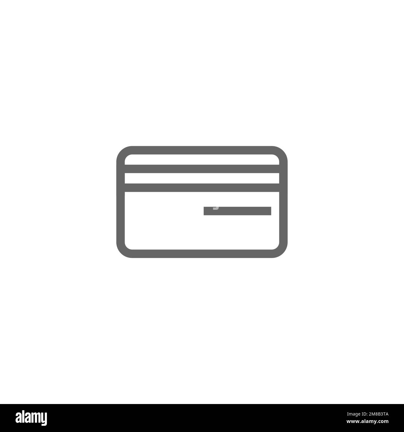Icona della carta di credito, mockup delle risorse grafiche della carta di debito, illustrazione vettoriale. Illustrazione Vettoriale