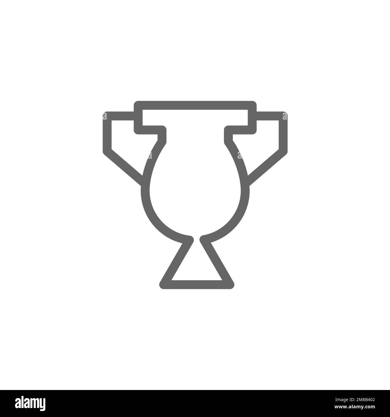 Icona Trofeo, modello di risorsa grafica, illustrazione vettoriale. Illustrazione Vettoriale