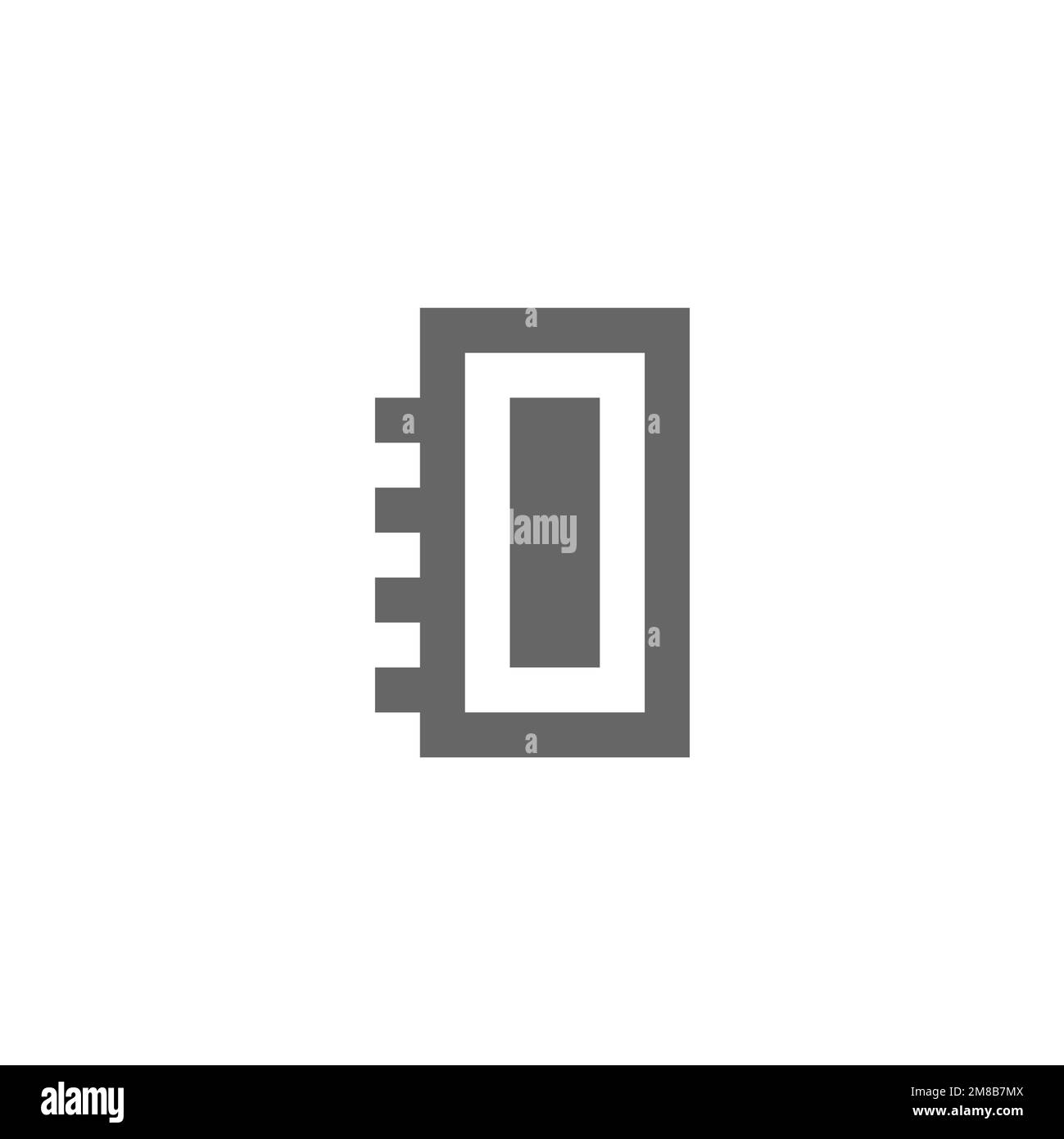 Icona di controllo, modello di risorsa grafica, illustrazione vettoriale. Illustrazione Vettoriale