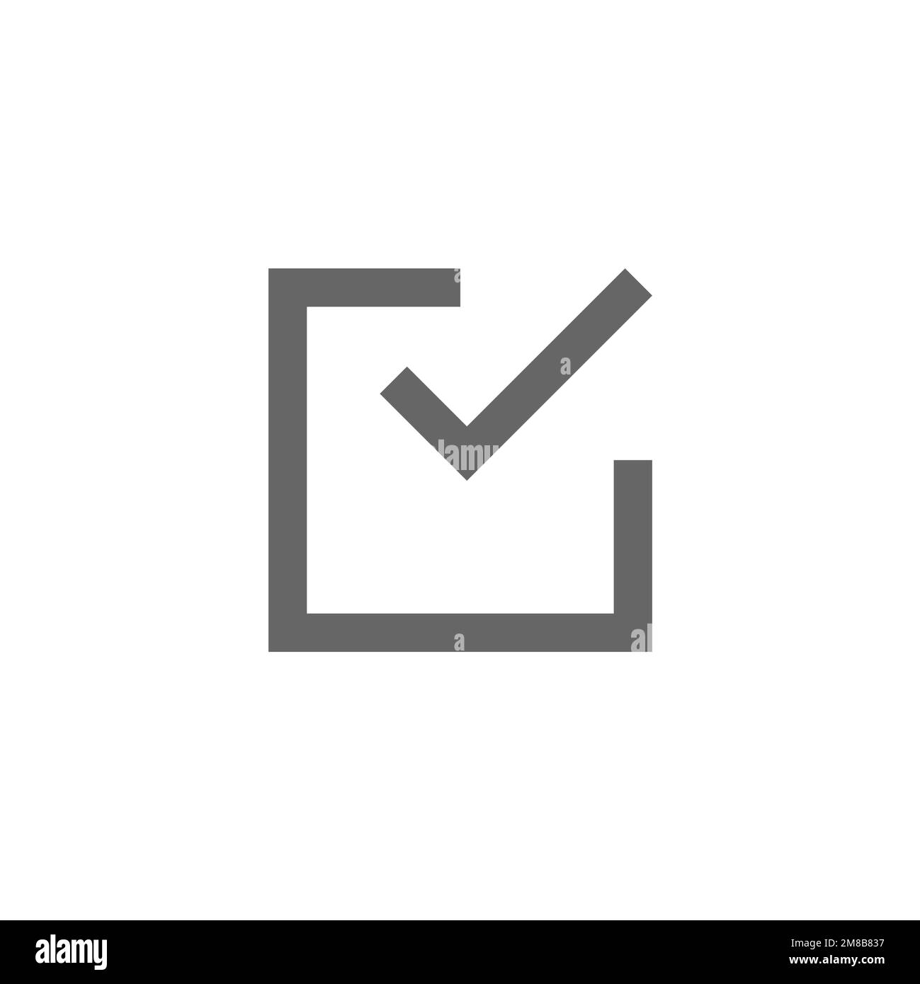 Correggere l'icona, il modello di risorsa grafica, l'illustrazione vettoriale. Illustrazione Vettoriale