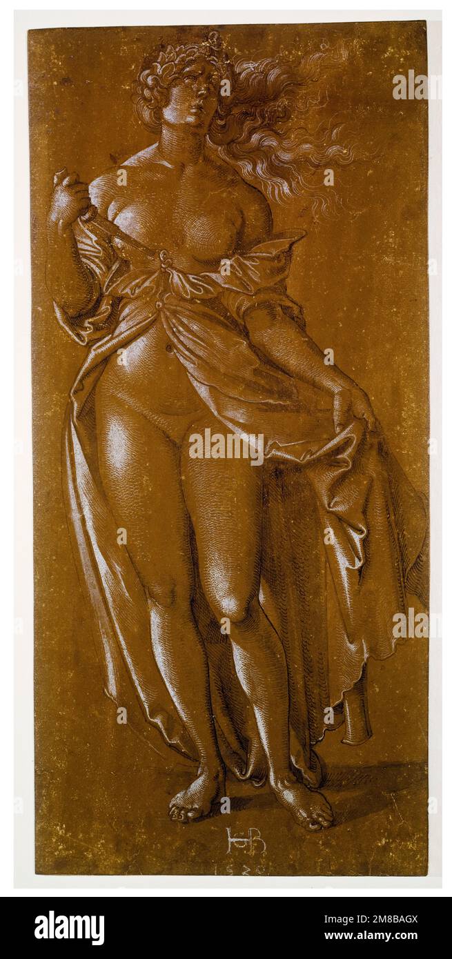 Hans Baldung Grien, Lucrezia, disegno in penna e inchiostro con lavaggio, 1520 Foto Stock