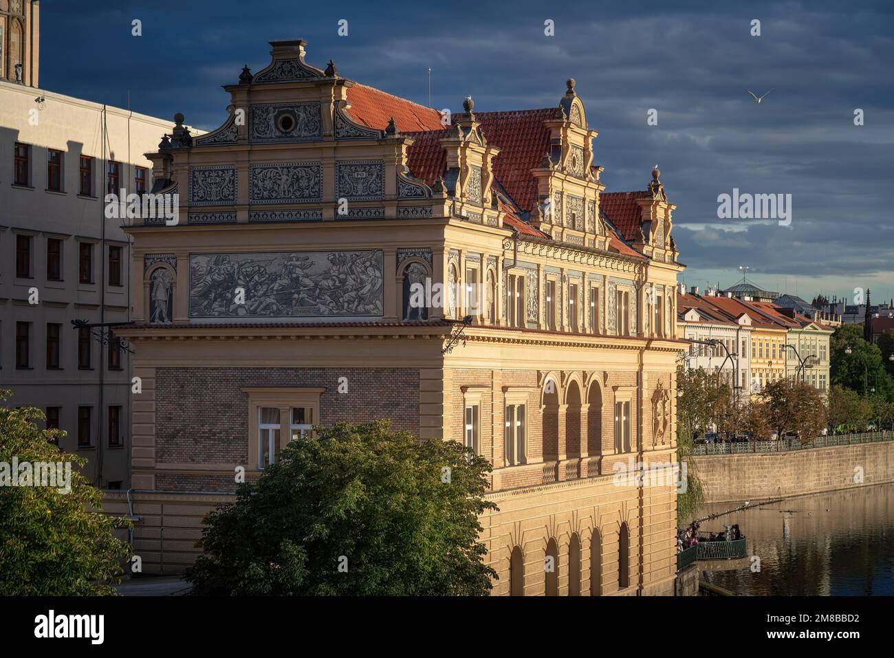 Museo Bedrich Smetana ex edificio dei lavori d'acqua della Città Vecchia - Praga, Repubblica Ceca Foto Stock