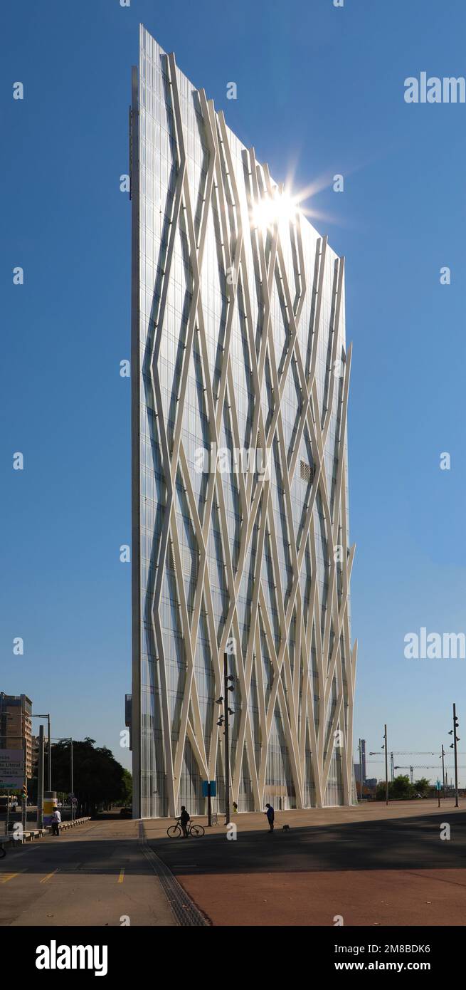 Architettura contemporanea a Barcellona, Spagna Foto Stock