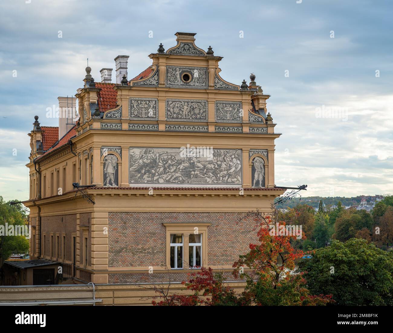 Museo Bedrich Smetana ex edificio dei lavori d'acqua della Città Vecchia - Praga, Repubblica Ceca Foto Stock