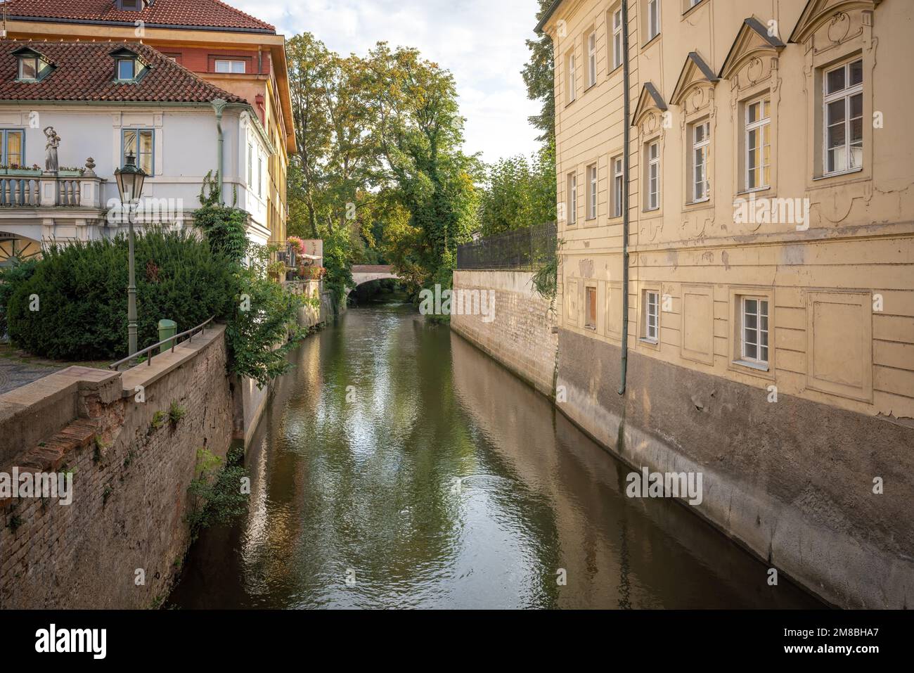 Praga piccola Venezia - canale Certovka - Praga, Repubblica Ceca Foto Stock