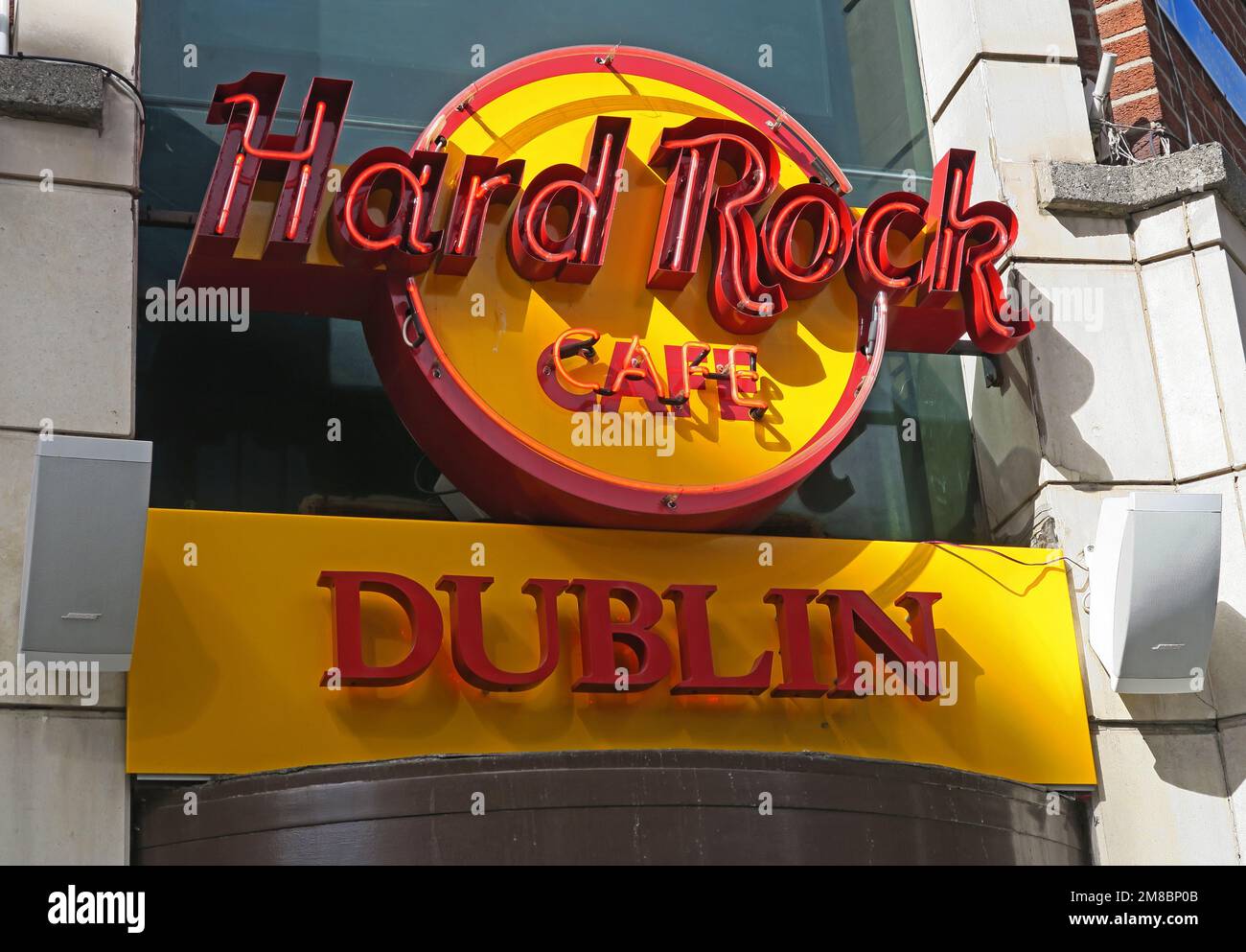 The Hard Rock Cafe, 12 Fleet St, Temple Bar, Dublino, D02 NW56, Irlanda Foto Stock