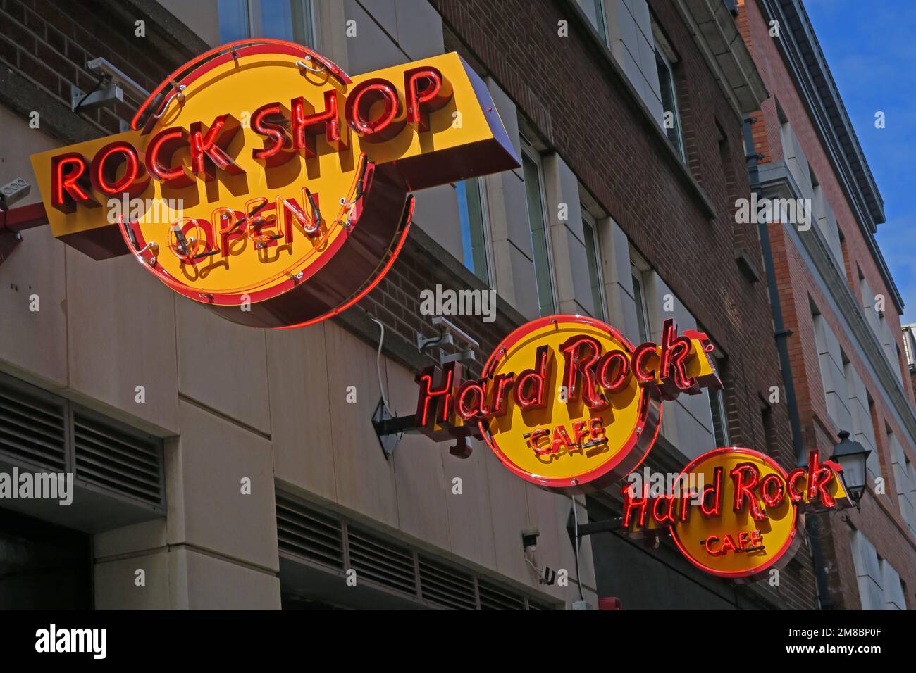 The Hard Rock Cafe, 12 Fleet St, Temple Bar, Dublino, D02 NW56, Irlanda Foto Stock