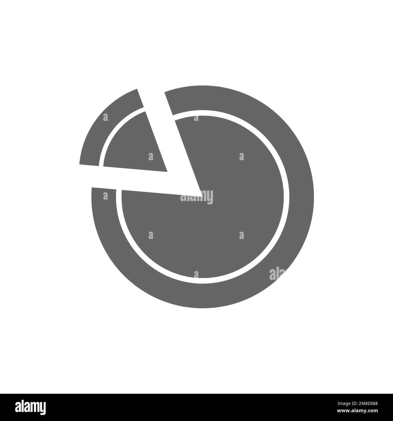 Dividi icone torta, risorse grafiche comuni, illustrazioni vettoriali. Illustrazione Vettoriale