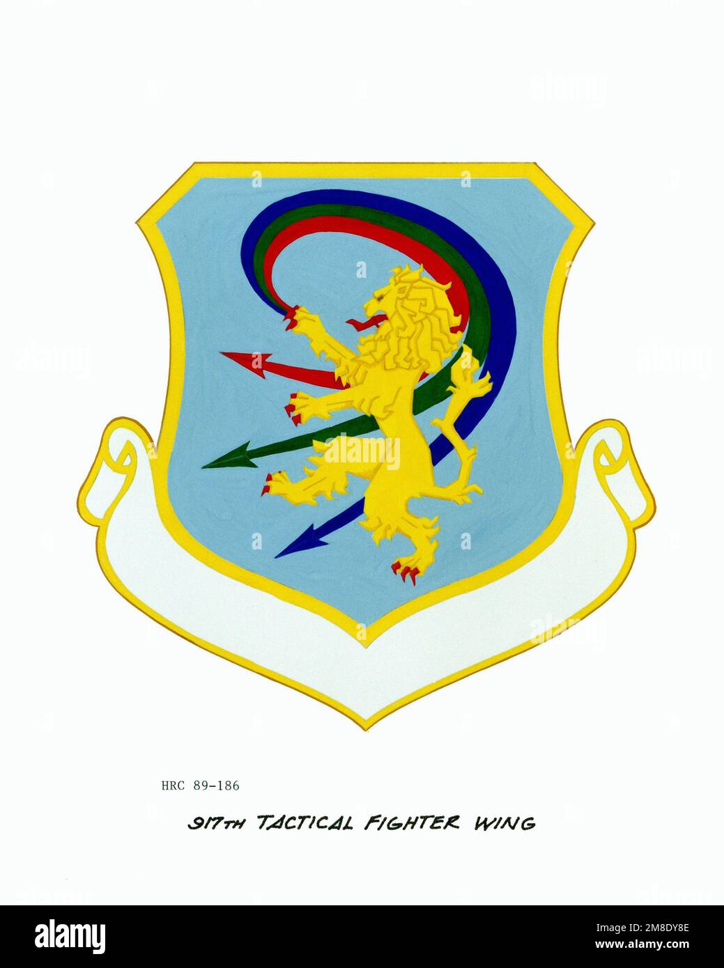 Insegne approvate per: 917th Tactical Fighter Wing. Paese: Sconosciuto Foto Stock