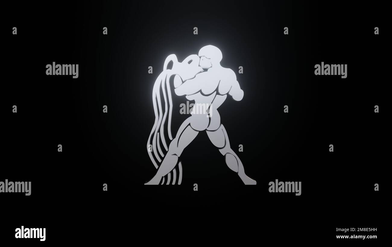 Acquario. Segno zodiacale. Oroscopo. Volo spaziale attraverso la costellazione. Foto Stock