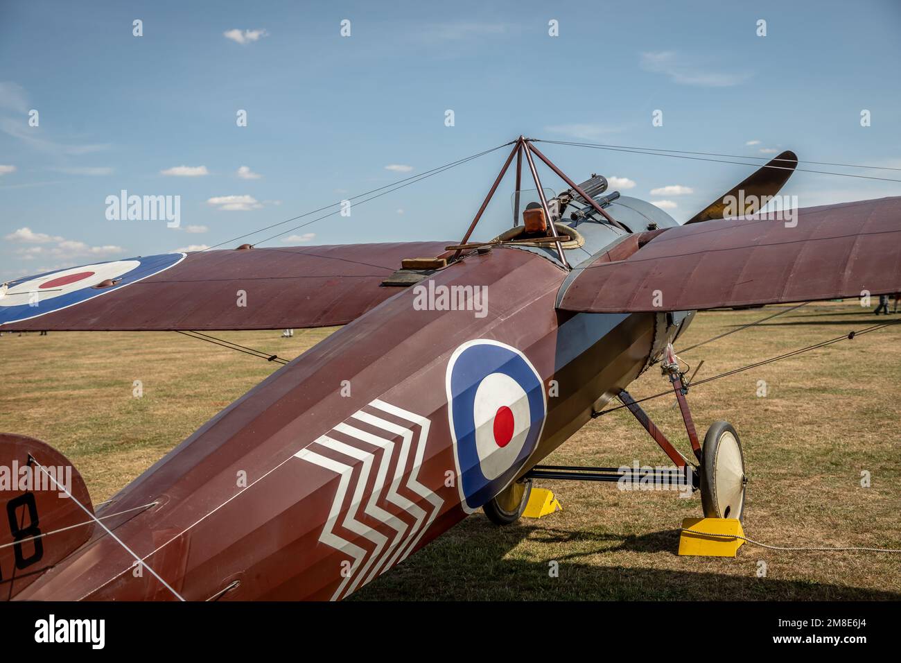 Bristol M1C Monoplane, Old Warden Airfield, Biggleswade, Bedfordshire, Regno Unito Foto Stock