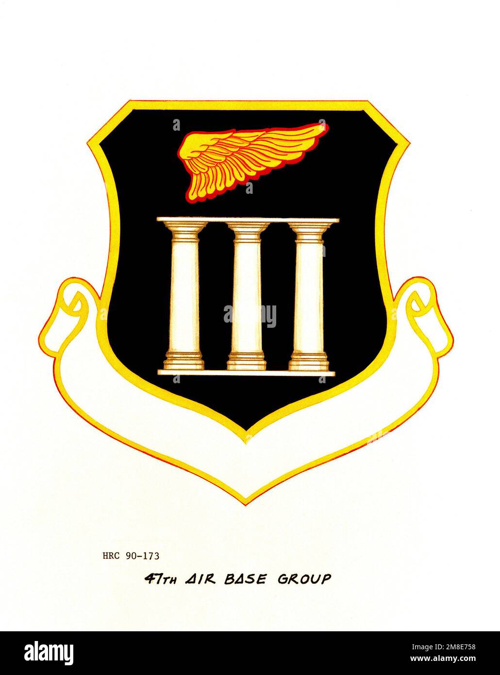 Insegne approvate per: 47th Air base Group. Paese: Sconosciuto Foto Stock