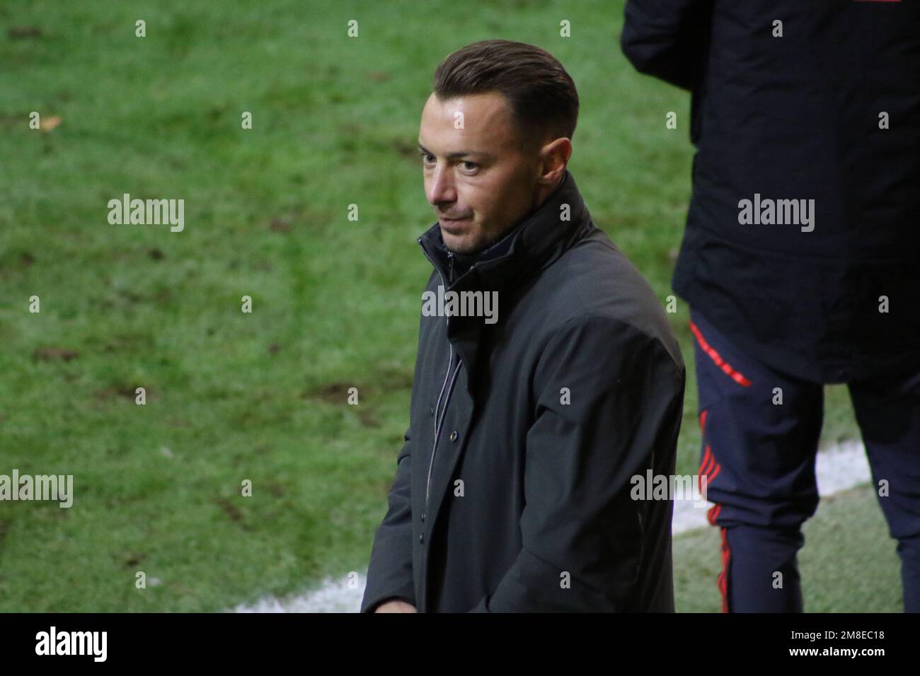 MONACO, Germania. , . Allenatore: Matthias JAISSLE di FcSalzburg durante una partita di calcio amichevole tra il FC Bayern München e il FC Red Bull Salzburg presso lo stadio di calcio del FC-Bayern Campus il 13th gennaio 2023 a Muenchen, Germania. Risultato 4:4 (Foto e copyright @ ATP/Arthur THILL (THILL Arthur/ATP/SPP) Credit: SPP Sport Press Photo. /Alamy Live News Foto Stock