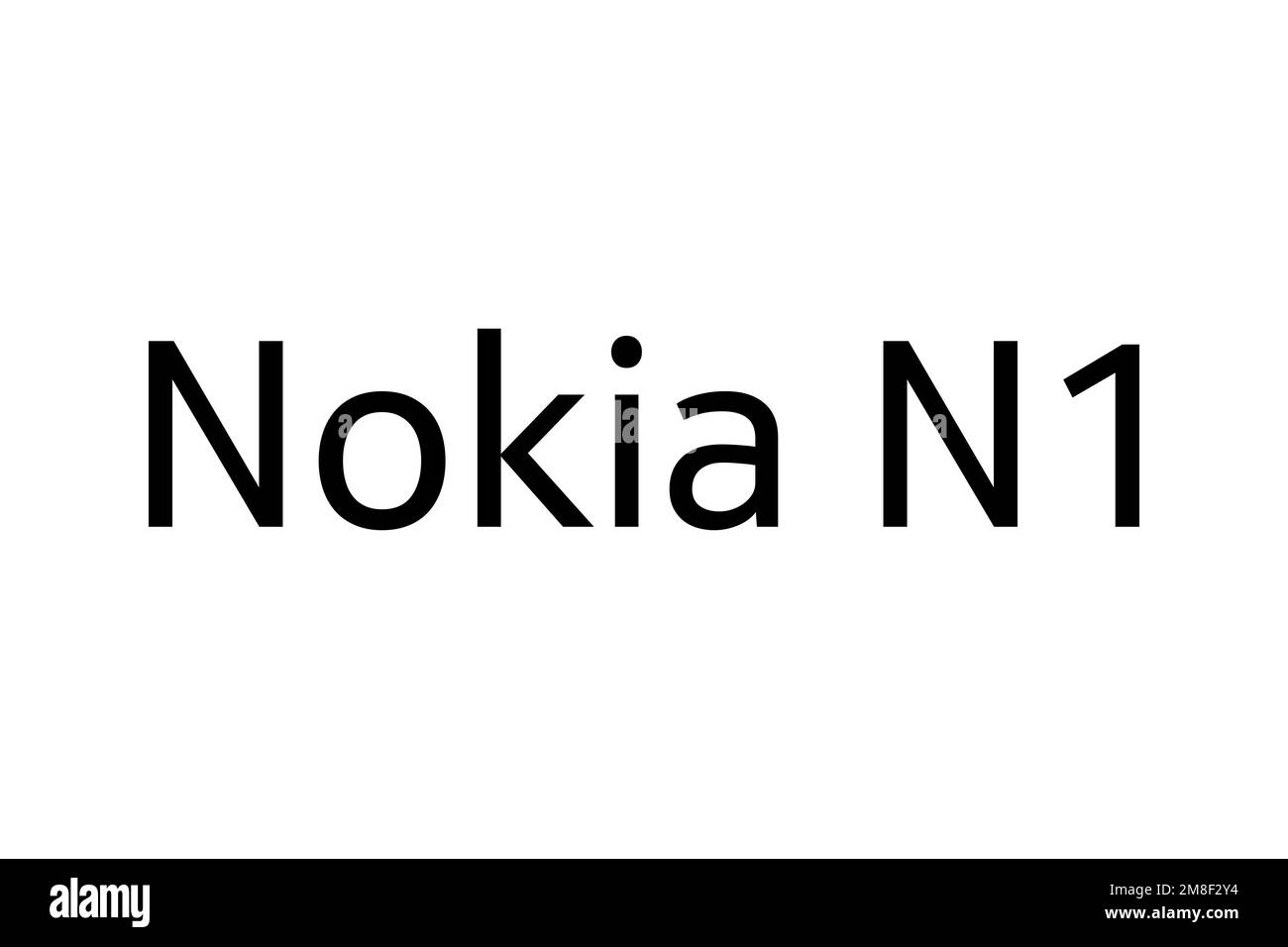 Nokia N1, logo, sfondo bianco Foto Stock