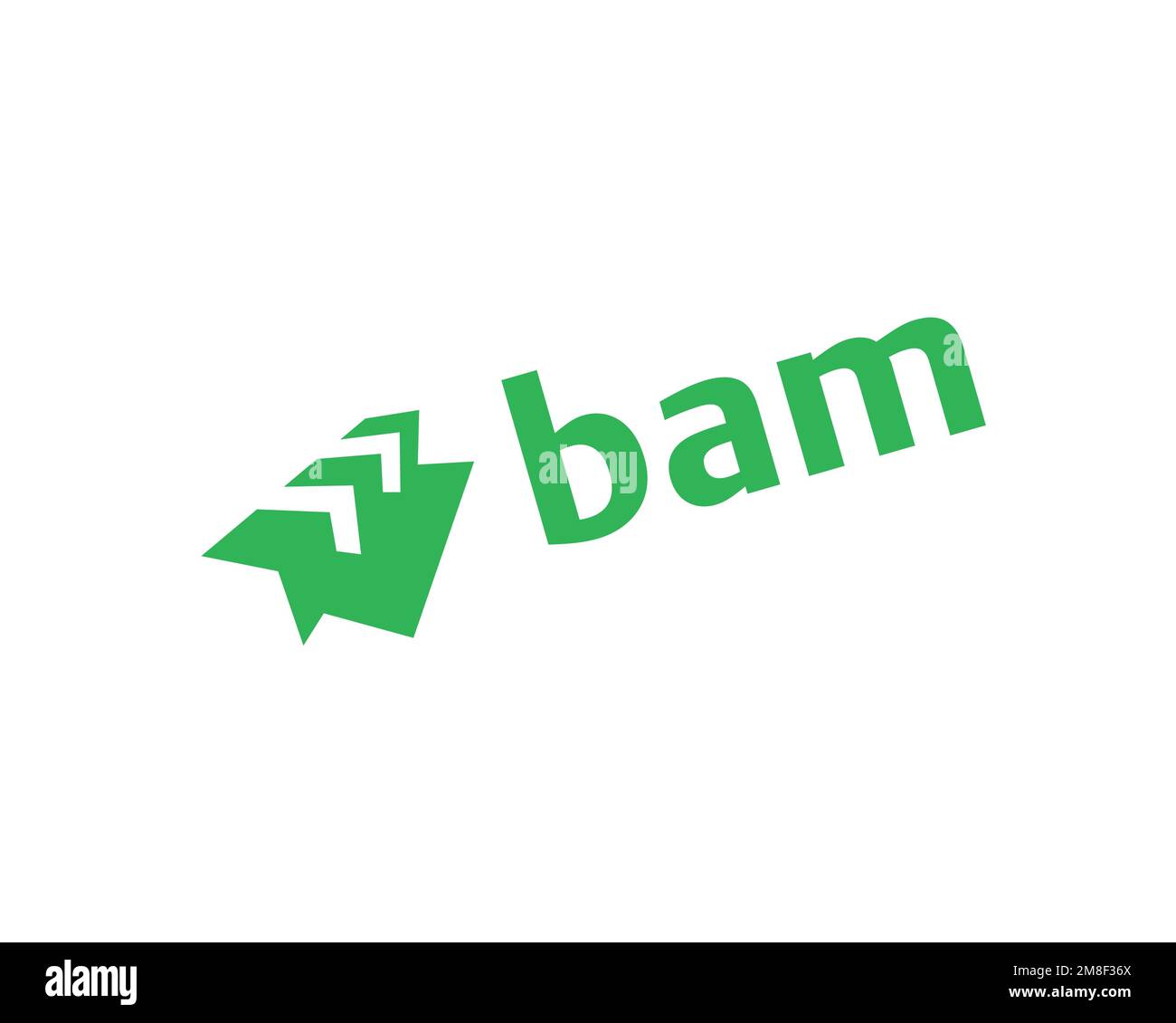 Royal BAM Group, logo ruotato, sfondo bianco Foto Stock