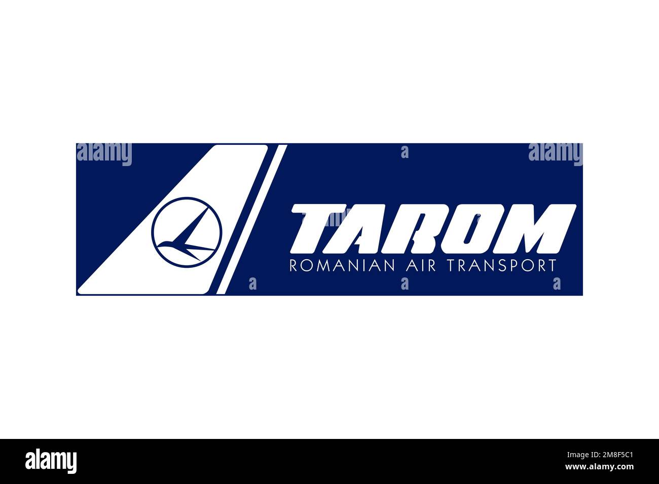 TAROM, Logo, sfondo bianco Foto Stock