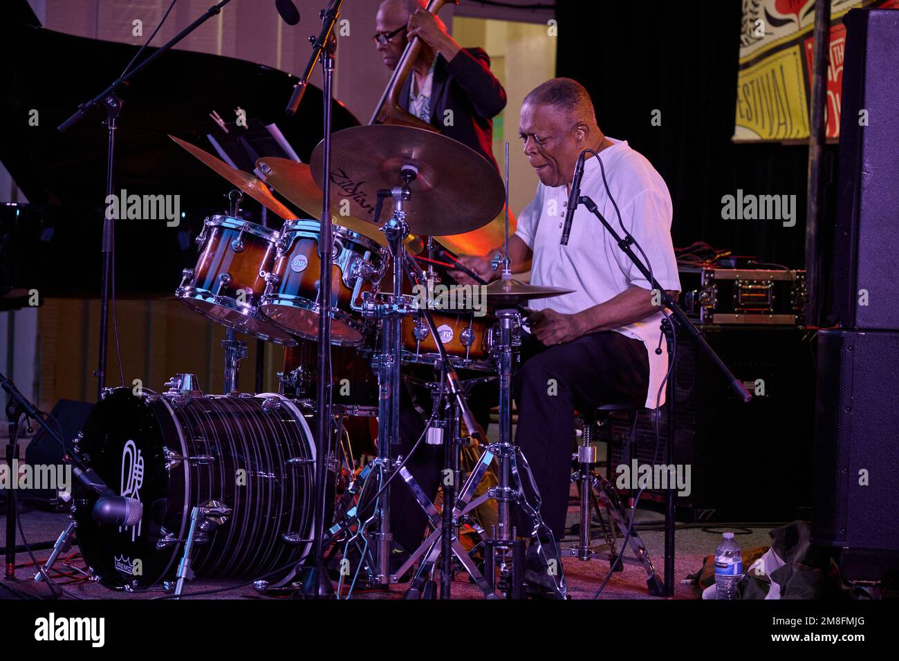 Billy Hart al Monterey Jazz Festival 65th Foto Stock
