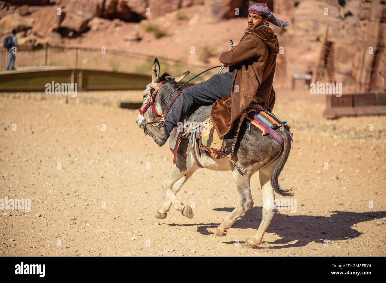 Persone di Petra Foto Stock