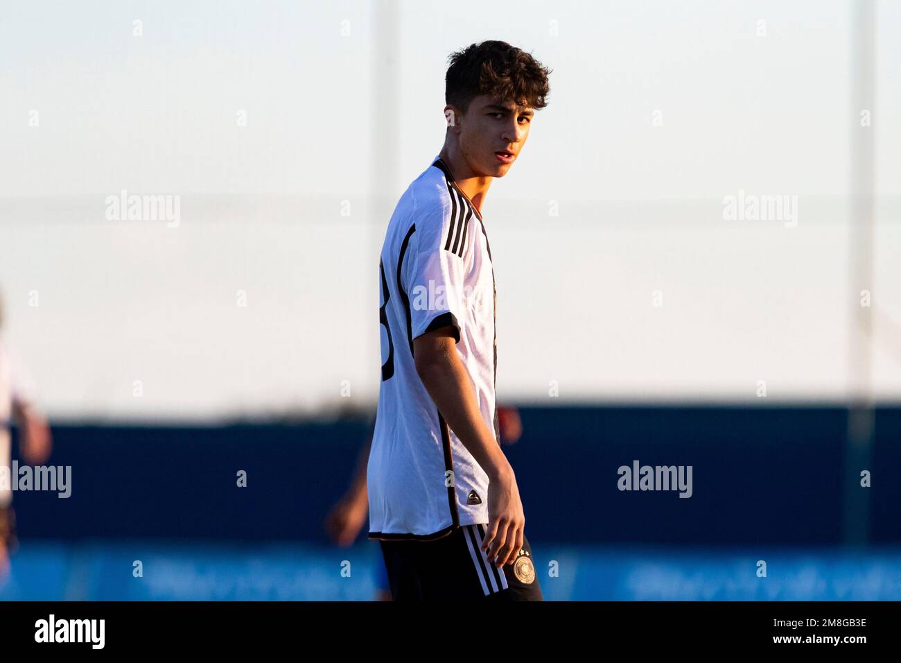 ADIN LICINA di Germania guardare durante la partita, GERMANIA U16 vs COSTA RICA U17, uomini, amichevole partita, Football Wek, Pinatar Arena Football Center. Spagna Foto Stock