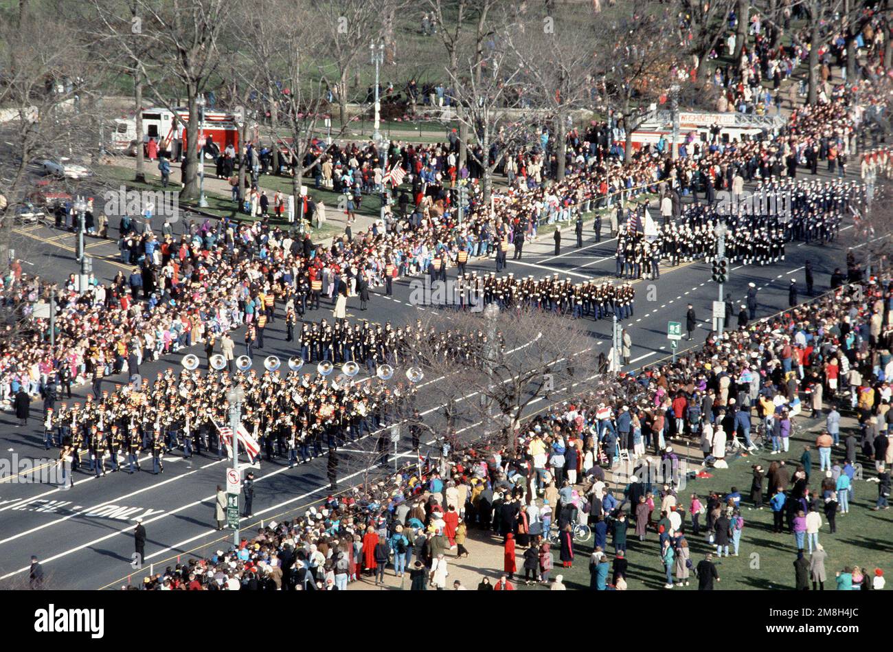 Sfilata inaugurale, Presidenti di scorta, durante la parata inaugurale. Base: Washington Stato: District of Columbia (DC) Nazione: Stati Uniti d'America (USA) Foto Stock