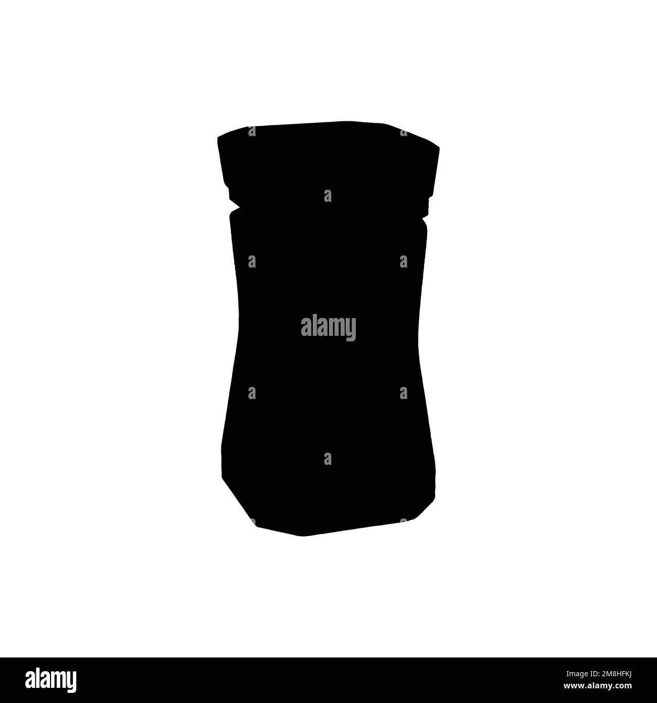 Icona vaso. Semplice stile Jar azienda poster simbolo di sfondo. Elemento di design del logo del marchio Jar. Stampa di t-shirt in vaso. Vasetto vettoriale per adesivo. Illustrazione Vettoriale