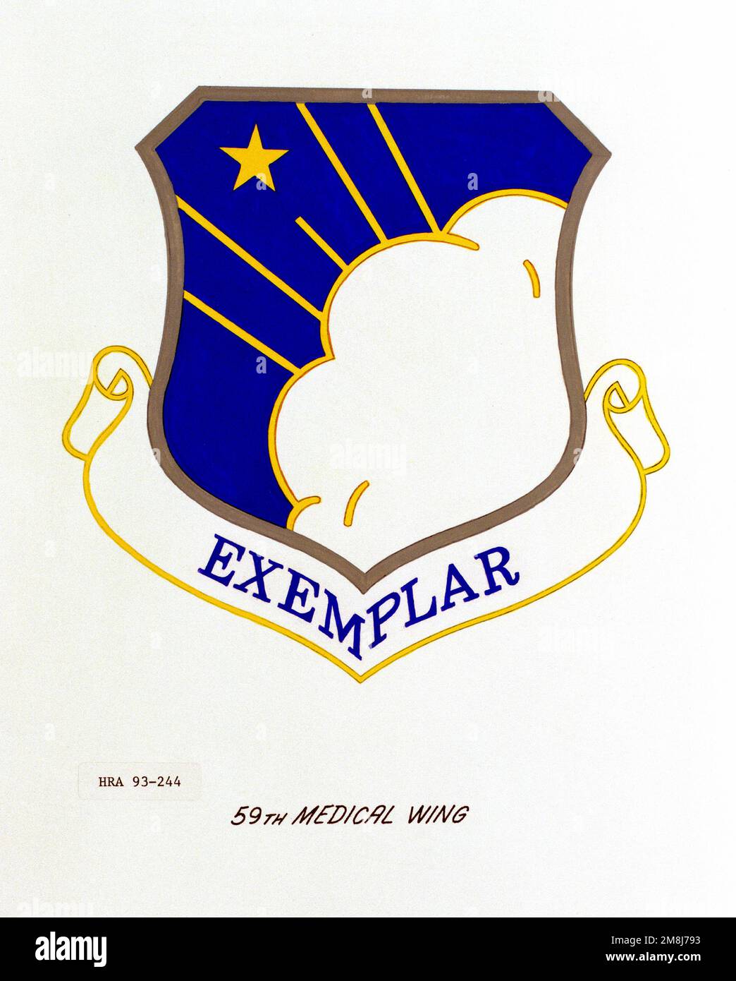 Approvata Insignia della 59th ala medica. Paese: Sconosciuto Foto Stock