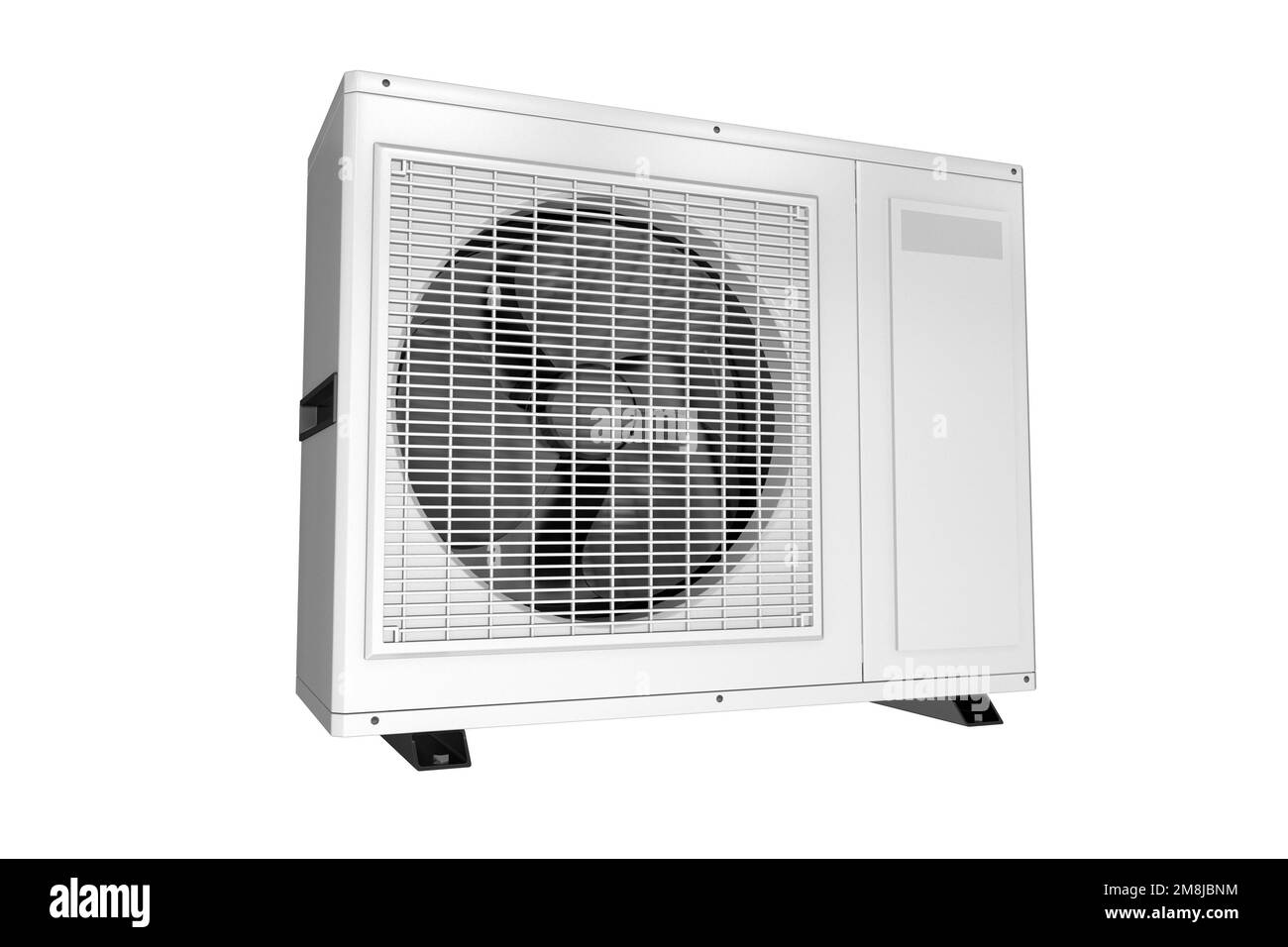 Unità aria condizionata 3D Illustrazione sfondo trasparente. Oggetto tecnologia HVAC. Foto Stock