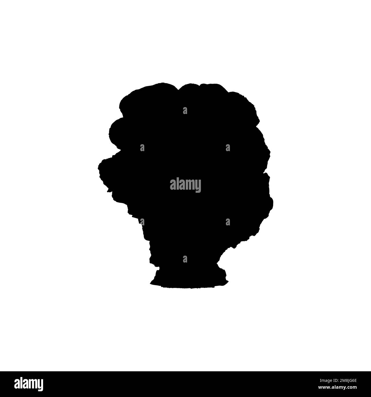 Icona bomba Atom. Stile semplice senza simbolo di sfondo di un poster di guerra. Atom bomba marchio logo elemento di design. Stampa di t-shirt Atom Bomba. vettore per adesivo. Illustrazione Vettoriale