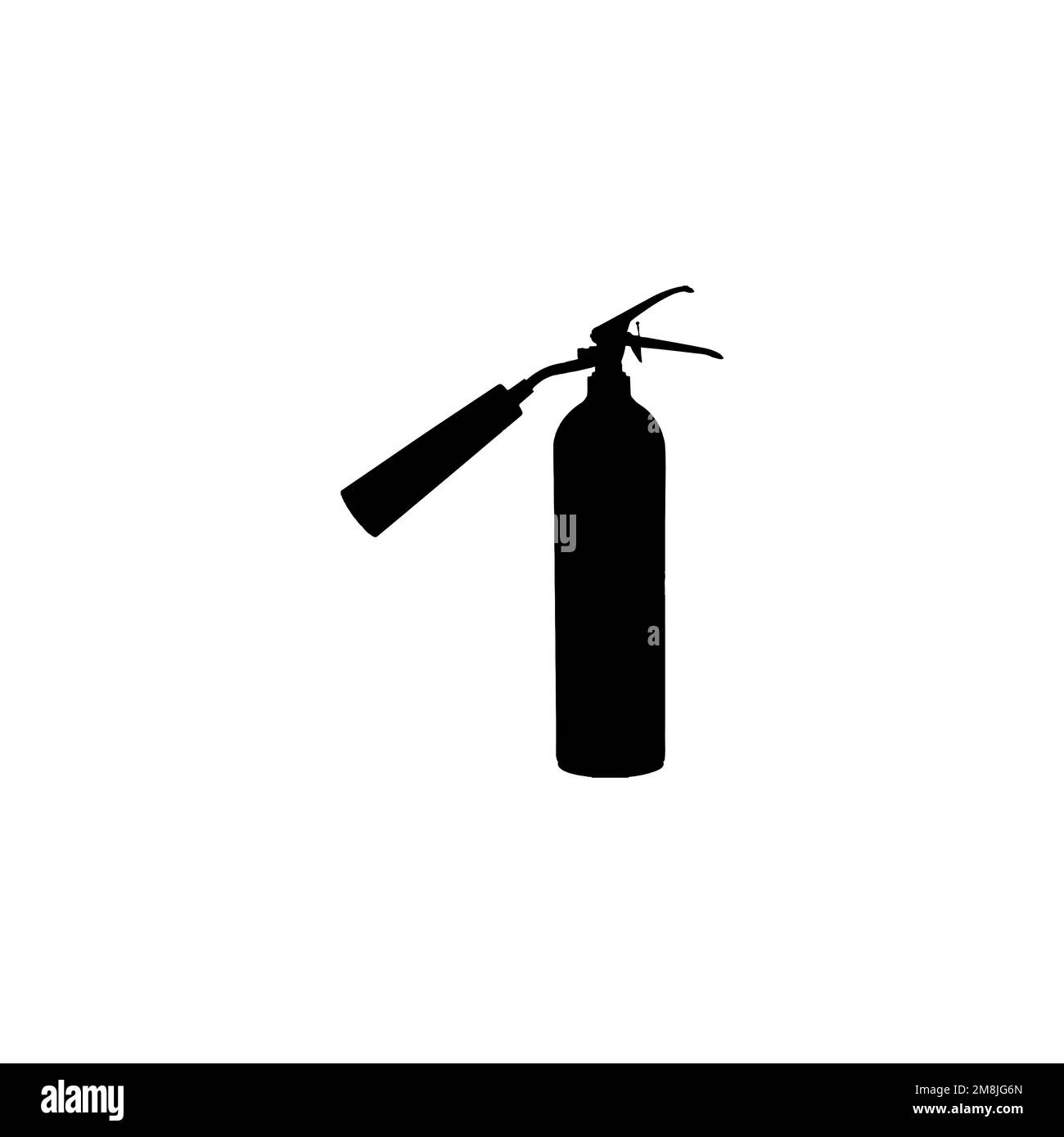 Icona estintore. Semplice stile incendio emergenza info poster simbolo sfondo. Elemento di design del logo del marchio dell'estintore. Stampa della t-shirt dell'estintore. v Illustrazione Vettoriale