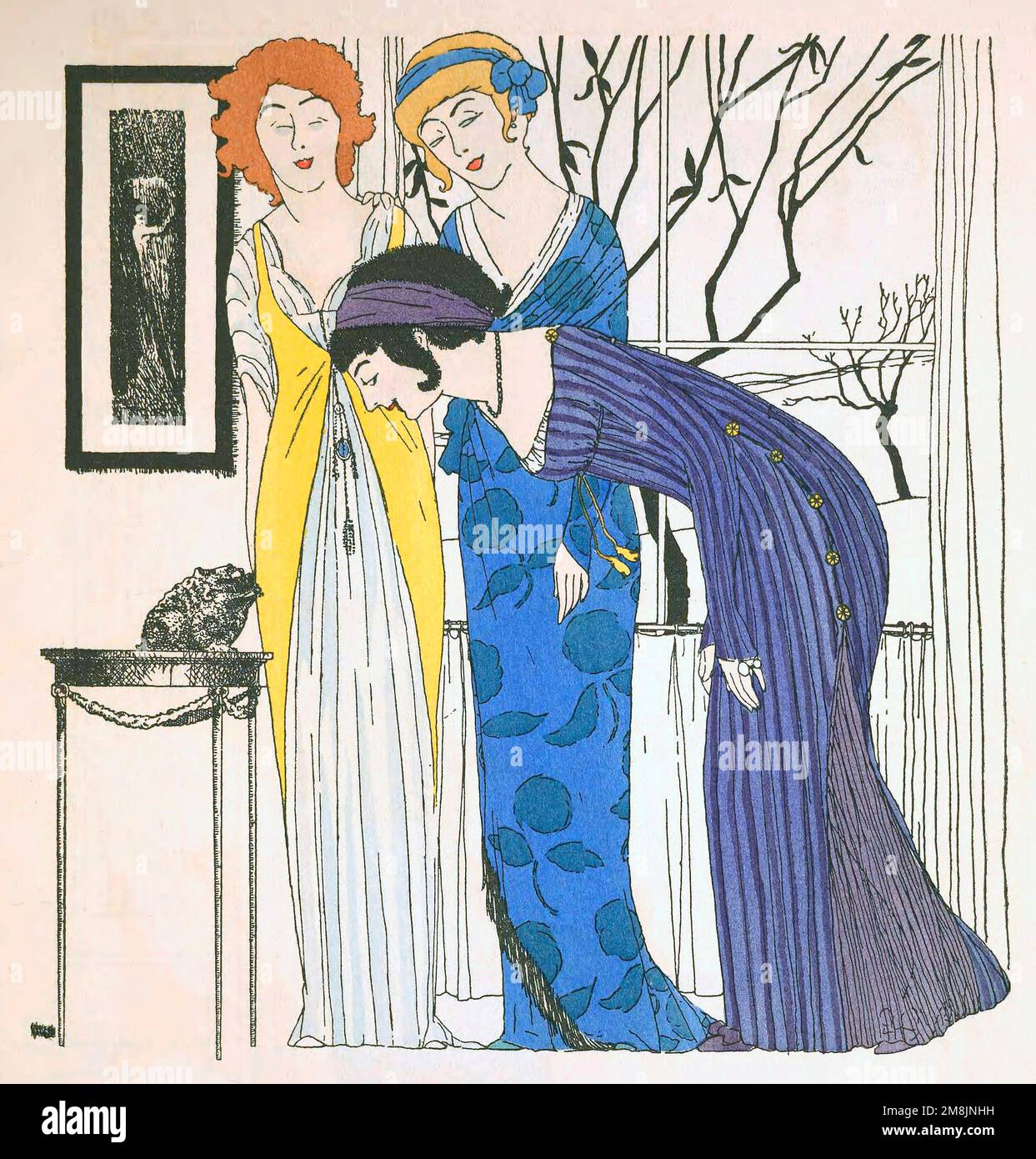 Paul Poiret (1879-1944). Disegni di Fashon di Paul Poiret, 1908. Illustrato da Paul Iribe, 1908 Foto Stock