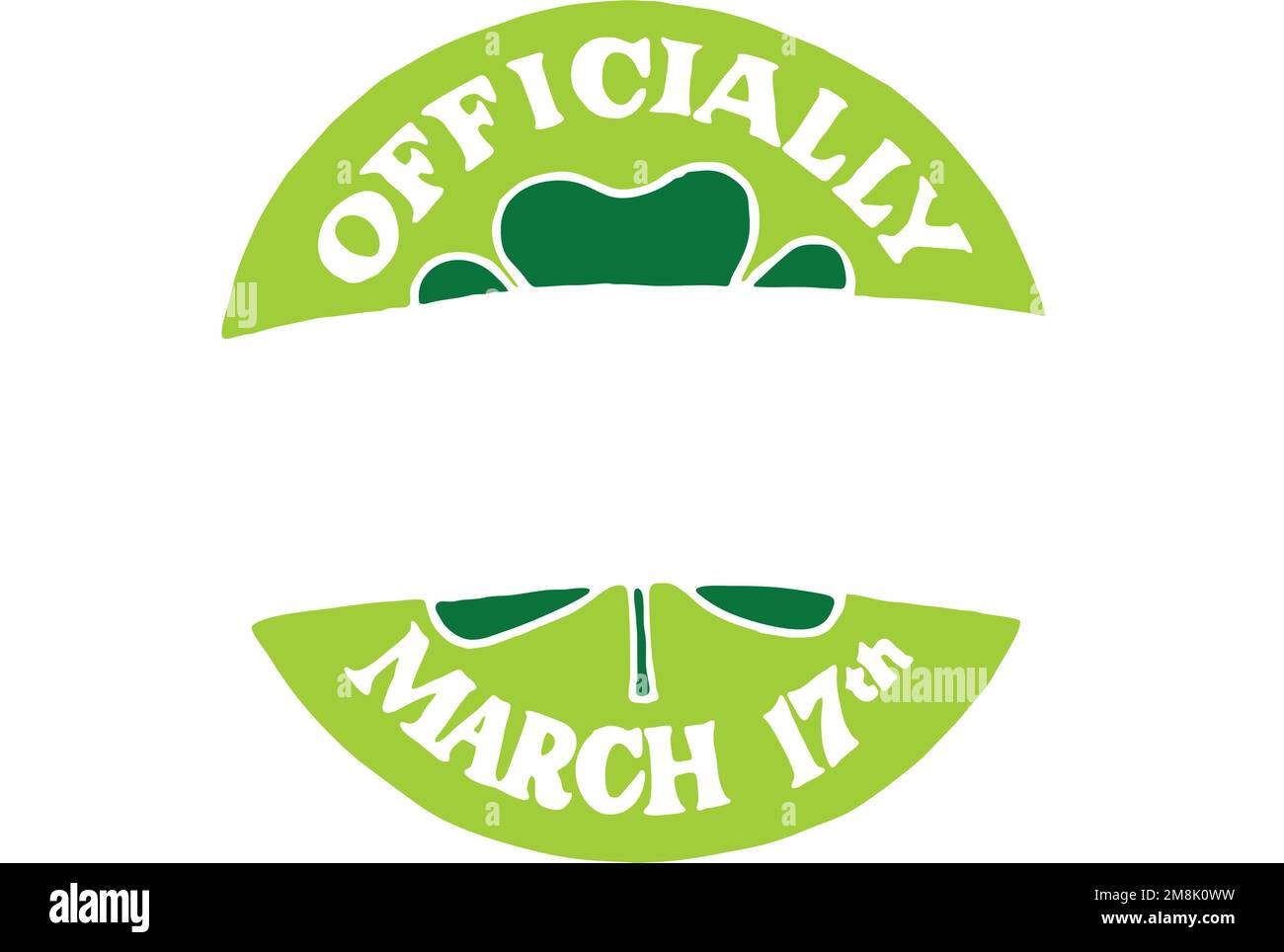 saint patricks badge ufficialmente iris Illustrazione Vettoriale