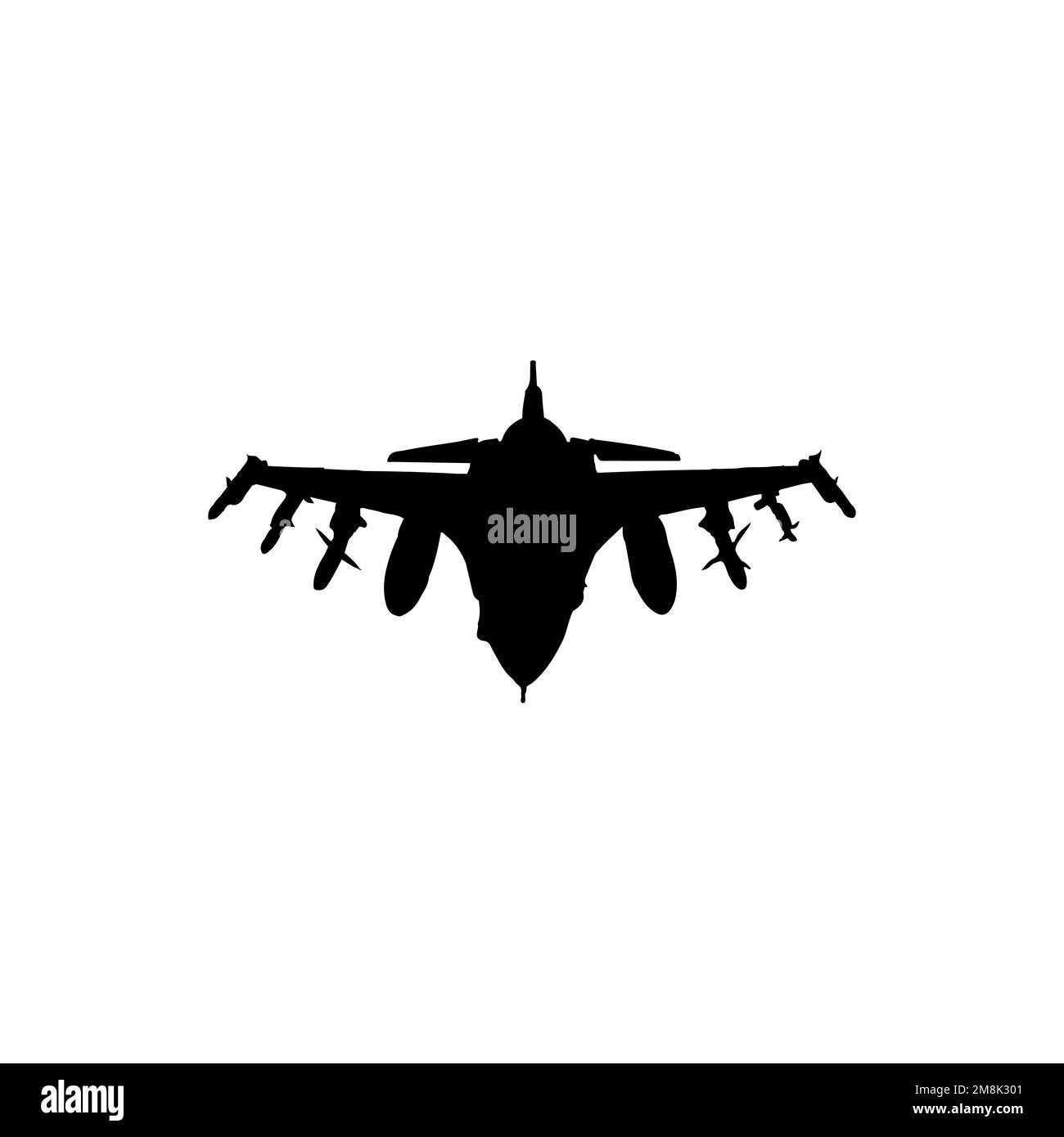 Icona jet fighter. Stile semplice senza simbolo di sfondo di un poster di guerra. Elemento di design con logo Jet fighter. Stampa di t-shirt Jet fighter. Illustrazione Vettoriale