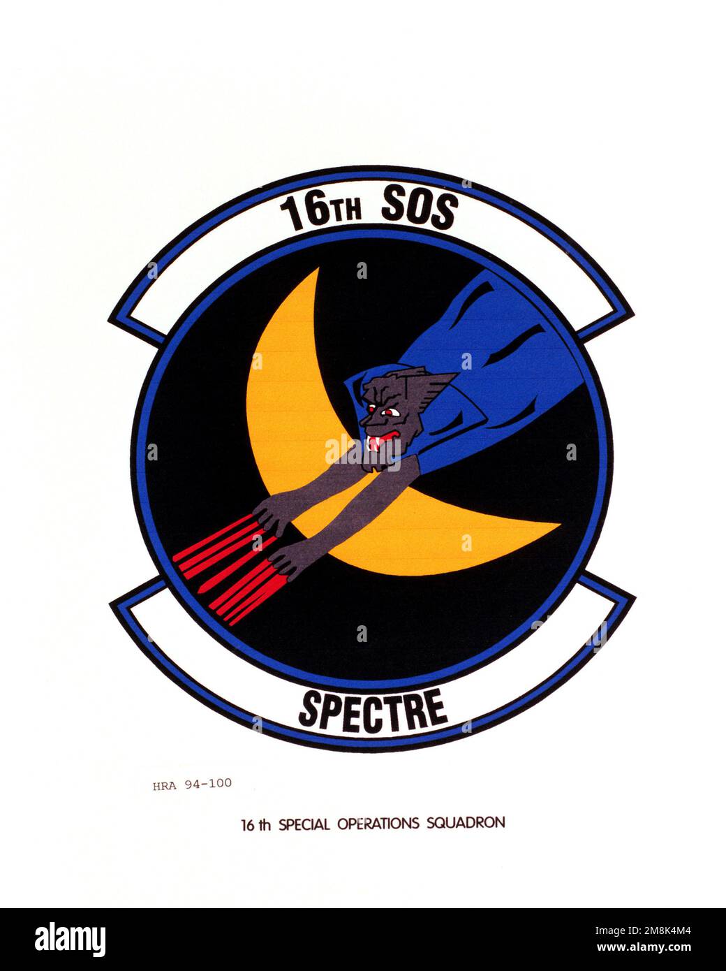 Approvato Insignia delle 16th operazioni speciali SquadronEXACT DATA SHOT SCONOSCIUTO. Paese: Sconosciuto Foto Stock