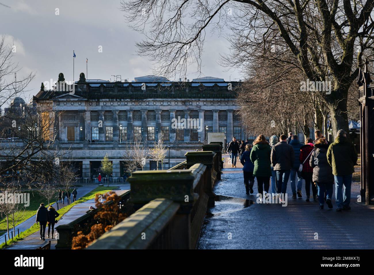 Edimburgo Scozia, Regno Unito 14 gennaio 2023. National Gallery of Scotland on the Mound. credito sst/alamy notizie dal vivo Foto Stock